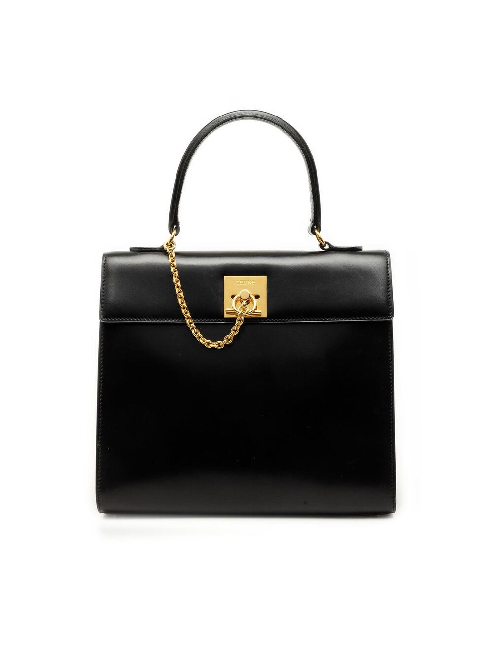Celine Leather Toggle Clasp Top Handle #369133C56B
